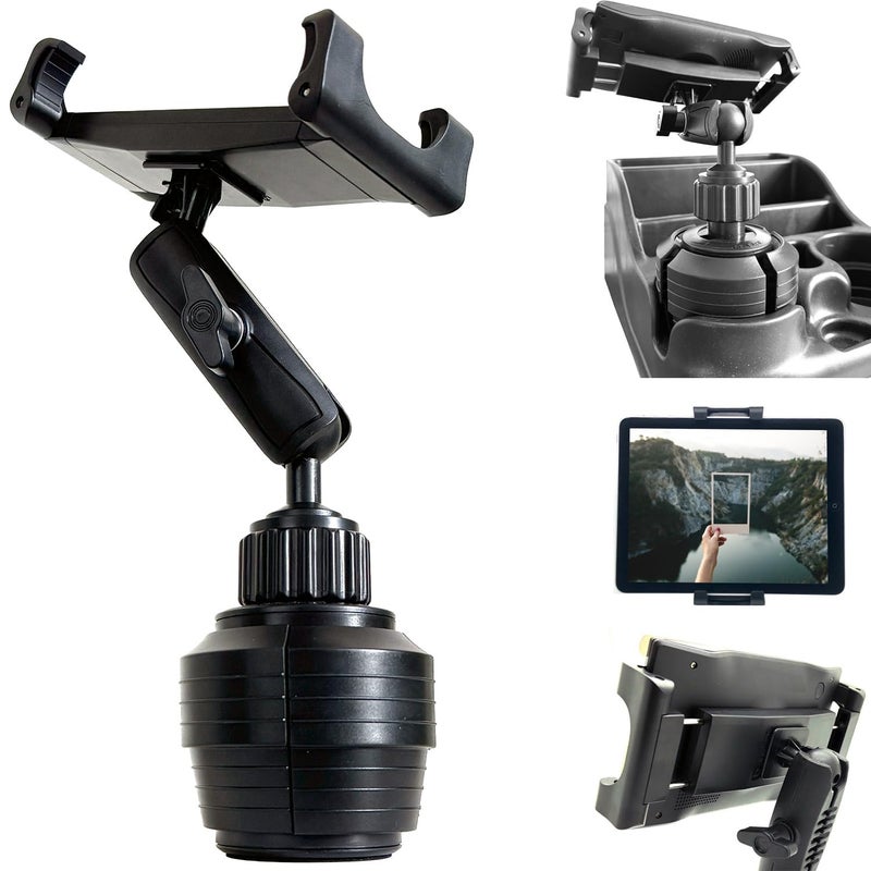 ChargerCity HDX-2 Car SUV Truck Drinks Beverage Cup Holder Mount for All Smartphones & Tablets Like iPad Pro Air Mini iPhone 17 Air 16 15 Pro Max Galaxy Tab Fold Ultra Max Pro (FitsTheater Recliner) - Image 2